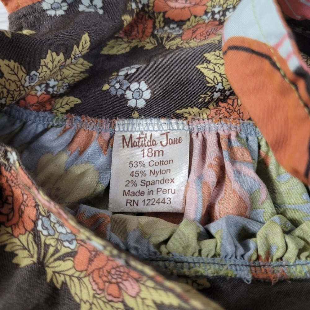 Matilda Jane Katherine Knot Apron Dress VHTF Field Trip (Size 18M) - Picture 6 of 6